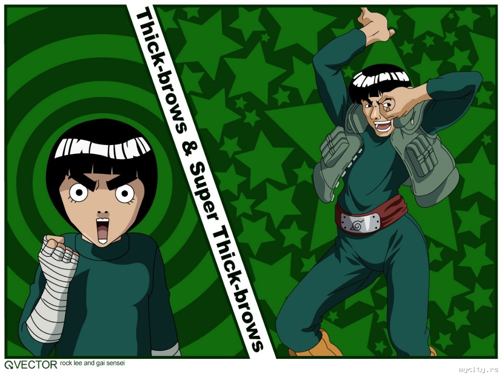 Rock Lee and Gai Sensei vector :: MyCity.rs