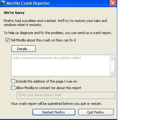 Crash Report. Crash_Reporter.exe. Memory corruption.